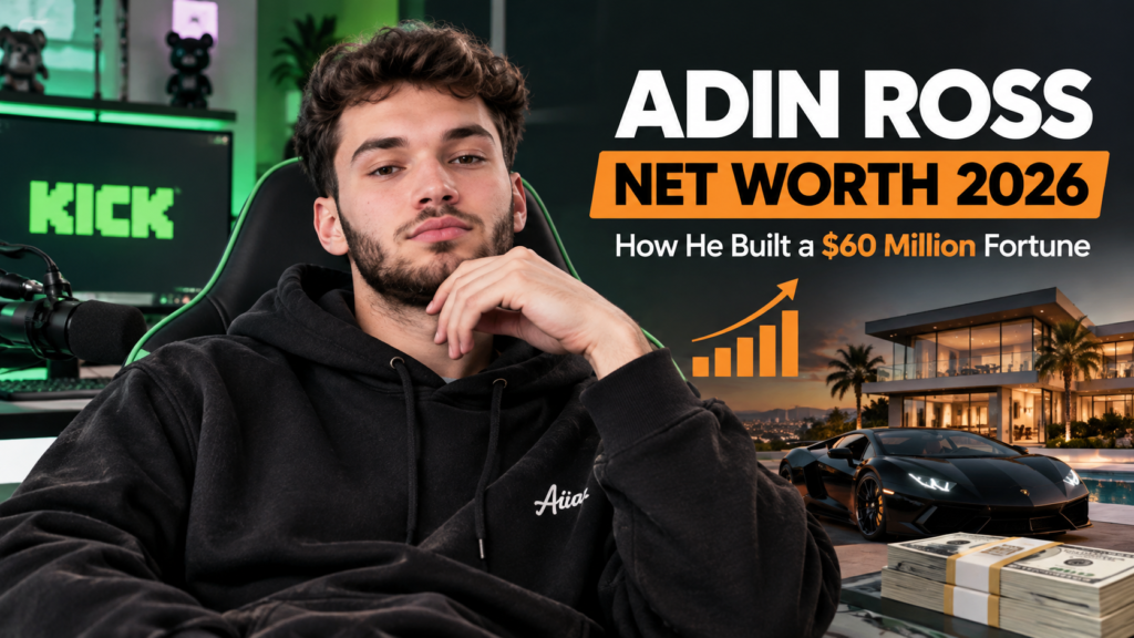 Adin Ross Net Worth 2026 and $60 Million Fortune